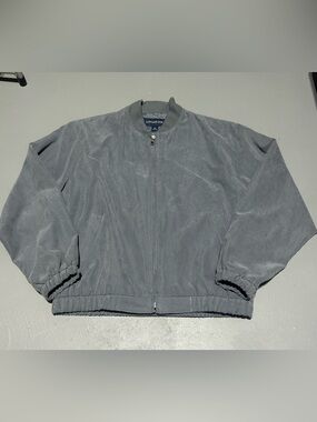 London Fog Gray Premium Bomber Light Jacket (Men’s Medium)